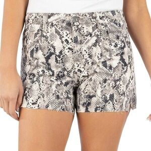 💙 Kut from the Kloth Gidget High Rise Snake Print Cut Off Shorts Women’s Size 0